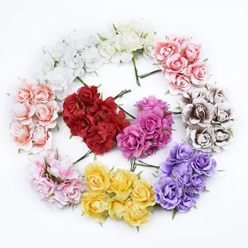 6pcs Silk roses bouquet vases for home decor wedding bridal accessories clearance diy gifts candy box cheap artificial flowers
6pcs Silk roses bouquet vases for home decor wedding bridal accessories clearance diy gifts candy box cheap artificial flowers