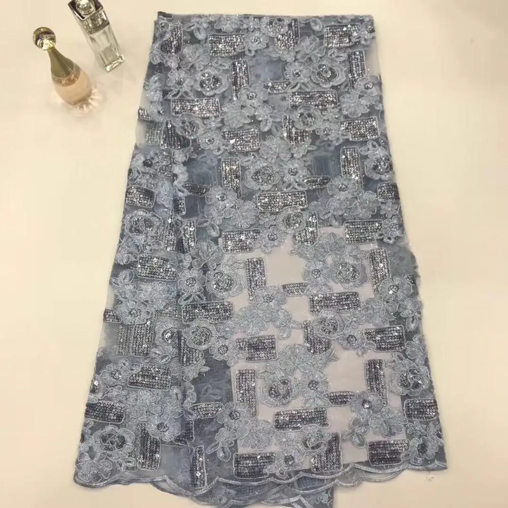 Sequins Lace Fabric High Quality Latest African Lace Fabric Wedding Tulle Lace Fabric French Nigerican Gray(FJ-6-19
Sequins Lace Fabric High Quality Latest African Lace Fabric Wedding Tulle Lace Fabric French Nigerican Gray(FJ-6-19