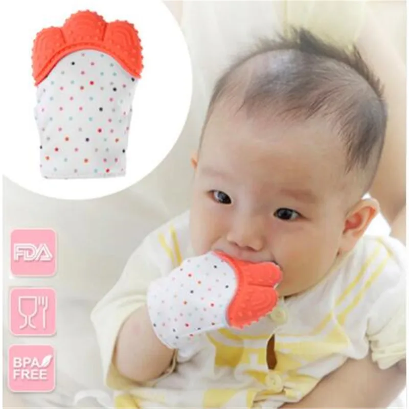 Baby Teething Mitten For Baby Self-Soothing Pain Relief Teether Gloves Safety Food Grade Silicone Baby Teether Durable
Baby Teething Mitten For Baby Self-Soothing Pain Relief Teether Gloves Safety Food Grade Silicone Baby Teether Durable