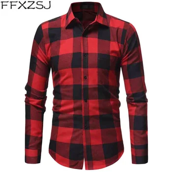 FFXZSJ Brand Men Plaid Shirt Spring Autumn Casual Long Sleeve Shirt Soft Comfort Slim Fit Styles Brand Man Clothes
FFXZSJ Brand Men Plaid Shirt Spring Autumn Casual Long Sleeve Shirt Soft Comfort Slim Fit Styles Brand Man Clothes