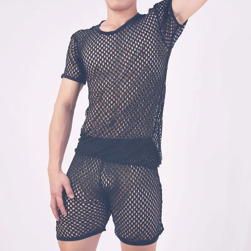 Men's Sexy Transparent Mesh T-shirts Male Short Sleeve Hollow Out T Shirt Summer Casual Fitness Tee Tops
Men's Sexy Transparent Mesh T-shirts Male Short Sleeve Hollow Out T Shirt Summer Casual Fitness Tee Tops
