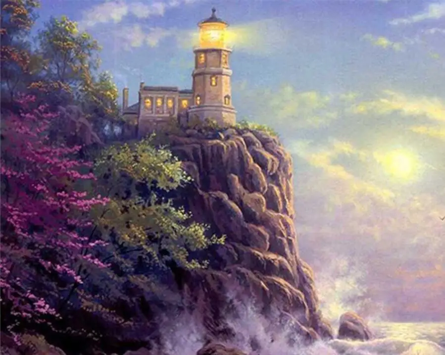 DIY Diamond Painting Seaside Lighthouse Cross Stitch Diamond landcape diamond Embroidery rhinestones Christmas gift
DIY Diamond Painting Seaside Lighthouse Cross Stitch Diamond landcape diamond Embroidery rhinestones Christmas gift