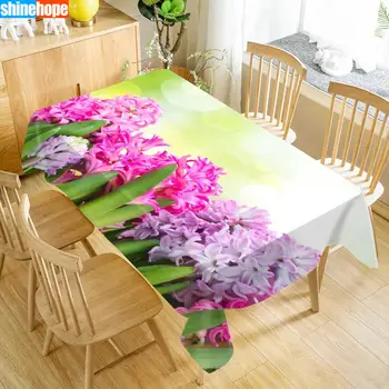 Custom Hyacinth Flower Table Cloth Oxford Print Waterproof Oilproof Home Rectangular Party Table Cover 100X140cm/140X250cm 
Custom Hyacinth Flower Table Cloth Oxford Print Waterproof Oilproof Home Rectangular Party Table Cover 100X140cm/140X250cm