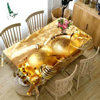 2020 New 3D Tablecloth Christmas Gold Round Ball Thicken Cotton Rectangular and Round New Year Party Banquet Dining Table cloth
2020 New 3D Tablecloth Christmas Gold Round Ball Thicken Cotton Rectangular and Round New Year Party Banquet Dining Table cloth