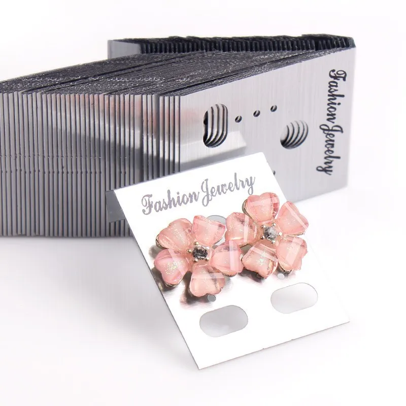 2019 New Arrival 50pcs Professional Plastic Earring Ear Studs Holder Display Hang Cards Black silver
2019 New Arrival 50pcs Professional Plastic Earring Ear Studs Holder Display Hang Cards Black silver