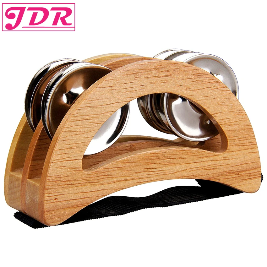 JDR Percussion Tambourines Wood Blocks with Steel Jingles Cajon Accessories Foot bell
JDR Percussion Tambourines Wood Blocks with Steel Jingles Cajon Accessories Foot bell