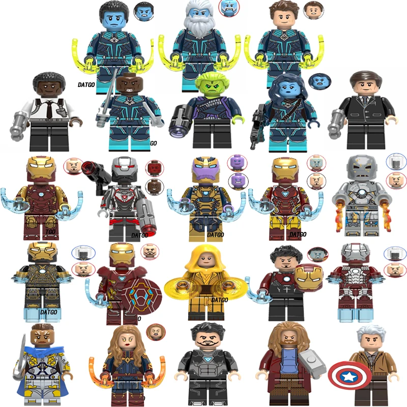 Super Heroes Marvel Avengers Endgame Iron Man Thanos Captain America Thor War Machine Hulk Building Blocks for Children
Super Heroes Marvel Avengers Endgame Iron Man Thanos Captain America Thor War Machine Hulk Building Blocks for Children