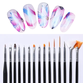 15Pcs/kit Acrylic UV Gel Nail Art Brush Set Pink White Drawing Dotting Painting Professional Pen Nail Art Design Tools
15Pcs/kit Acrylic UV Gel Nail Art Brush Set Pink White Drawing Dotting Painting Professional Pen Nail Art Design Tools