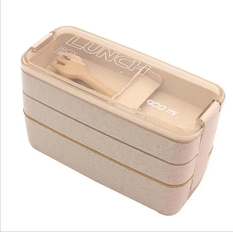 3 Layer Wheat Straw Bento Boxes 900ml Healthy Material Lunch Box Microwave Dinnerware Food Storage Container Lunchbox
3 Layer Wheat Straw Bento Boxes 900ml Healthy Material Lunch Box Microwave Dinnerware Food Storage Container Lunchbox