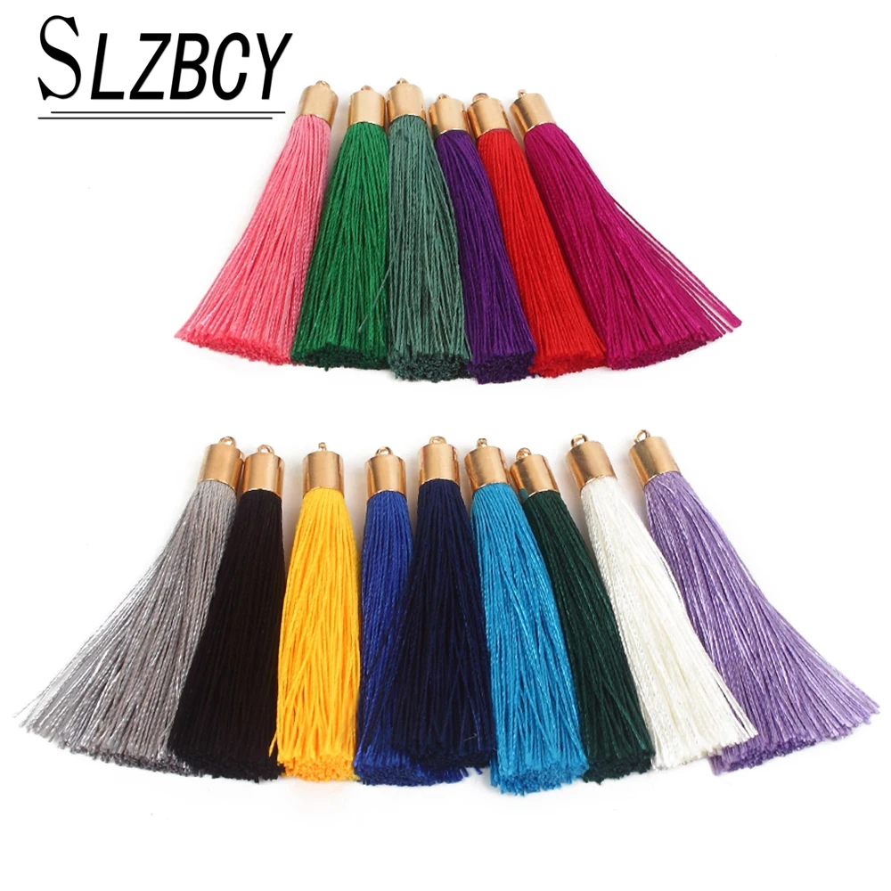 Long Multicolor Cotton Silk Tassel For Earrings DIY Jewelry Making Findings Colorful Tassel Accessory With Gold Color Metal
Long Multicolor Cotton Silk Tassel For Earrings DIY Jewelry Making Findings Colorful Tassel Accessory With Gold Color Metal