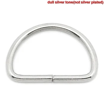 8SEASONS D Rings Findings Fit Clothing Bag Making "D" Shape Silver Color 13mm x 9mm( 4/8"x 3/8"),300PCs (B27325)
8SEASONS D Rings Findings Fit Clothing Bag Making "D" Shape Silver Color 13mm x 9mm( 4/8"x 3/8"),300PCs (B27325)