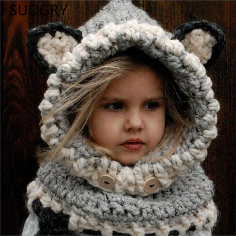 2016 Korean VersiOn Of The Fall And Winter Warm Hat Neck Scarves Wool Knit Cap Cute Baby Girl Child Hood Hooded Scarf Beanie Hat
2016 Korean VersiOn Of The Fall And Winter Warm Hat Neck Scarves Wool Knit Cap Cute Baby Girl Child Hood Hooded Scarf Beanie Hat