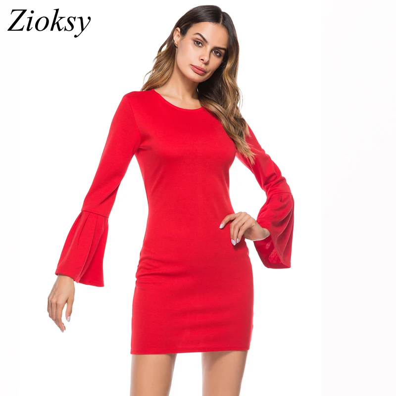 2018 Spring Summer Dress Women Elegant Red Black White Mini Party Dresses Flare Long Sleeve Bodycon Sheath Dress vestidos
2018 Spring Summer Dress Women Elegant Red Black White Mini Party Dresses Flare Long Sleeve Bodycon Sheath Dress vestidos