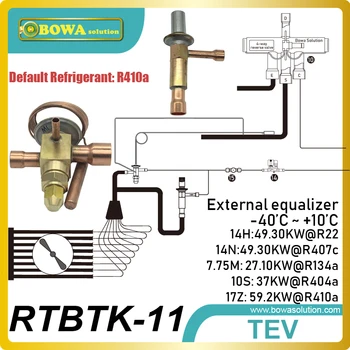 Bi-flow mechanic expansion valves kit is great design for cold & hot integrated equipments to reduce calculating jobs and parts
Bi-flow mechanic expansion valves kit is great design for cold & hot integrated equipments to reduce calculating jobs and parts