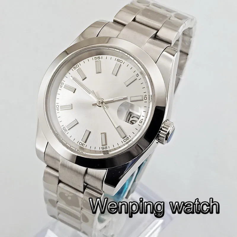 40mm Bliger man's mechanical without logo luminous marks solid case date window sapphire glass waterproof automatic mens watch
40mm Bliger man's mechanical without logo luminous marks solid case date window sapphire glass waterproof automatic mens watch