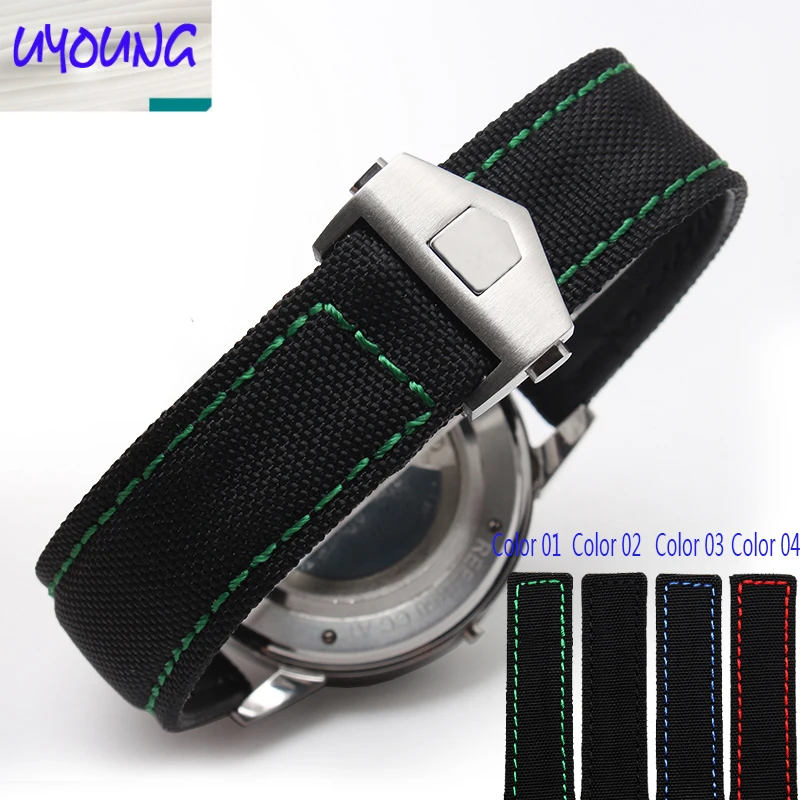 UYOGN Folding buckle canvas watch strap Fit Tiger competing series Monaco 22MM nylon accessories
UYOGN Folding buckle canvas watch strap Fit Tiger competing series Monaco 22MM nylon accessories