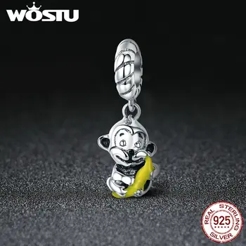 WOSTU 925 Sterling Silver Love Hug Collection Monkey Hug Banana Animal Pendant Fit For Original Female Beads Bracelet BKC520
WOSTU 925 Sterling Silver Love Hug Collection Monkey Hug Banana Animal Pendant Fit For Original Female Beads Bracelet BKC520