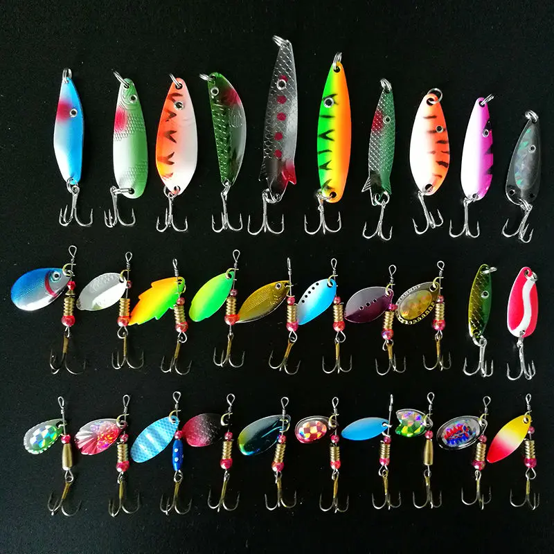 Spinner 30pcs/lot 2.5-3.5g Fishing Lure Spoon Baits Spinnerbait Metal Hard Lure Isca Artificial Multi Color Fishing Tasckle
Spinner 30pcs/lot 2.5-3.5g Fishing Lure Spoon Baits Spinnerbait Metal Hard Lure Isca Artificial Multi Color Fishing Tasckle