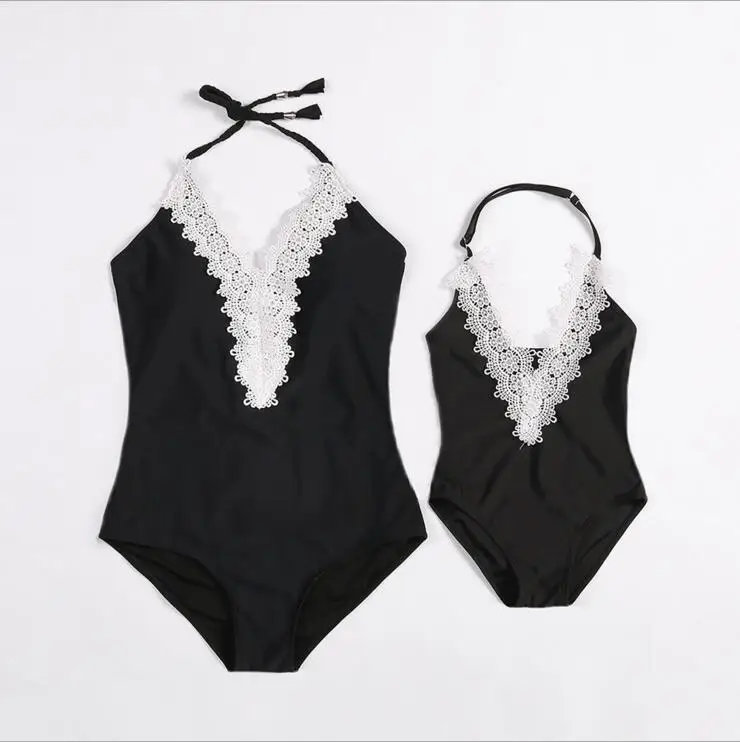 2018 mother daughter matching swimsuit children girls lace V-neck one piece swimwear bikini bathing suit clothing summer
2018 mother daughter matching swimsuit children girls lace V-neck one piece swimwear bikini bathing suit clothing summer