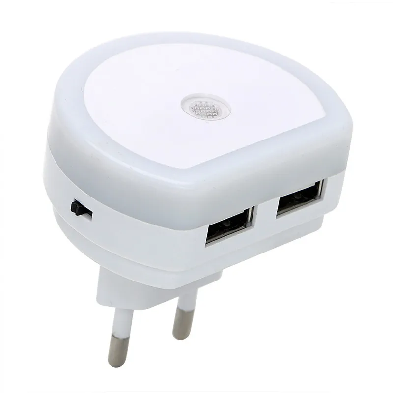 Modern Mini Plug-in LED Night Light with Dual USB Port Dusk to Dawn Portable 5V 1A Light Sensor lamp For Bedroom Home Lighting
Modern Mini Plug-in LED Night Light with Dual USB Port Dusk to Dawn Portable 5V 1A Light Sensor lamp For Bedroom Home Lighting