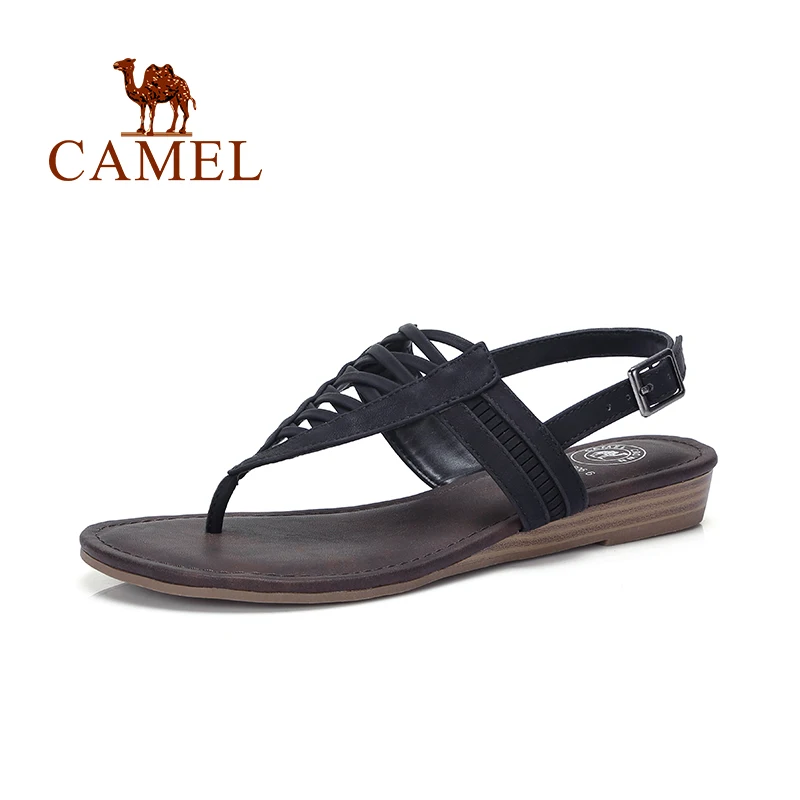 CAMEL Women's T-Straps Sandals Thong Sandals with Low Wedge Casual Shoes Flat with Slingback Comfortable Shoes Woman
CAMEL Women's T-Straps Sandals Thong Sandals with Low Wedge Casual Shoes Flat with Slingback Comfortable Shoes Woman