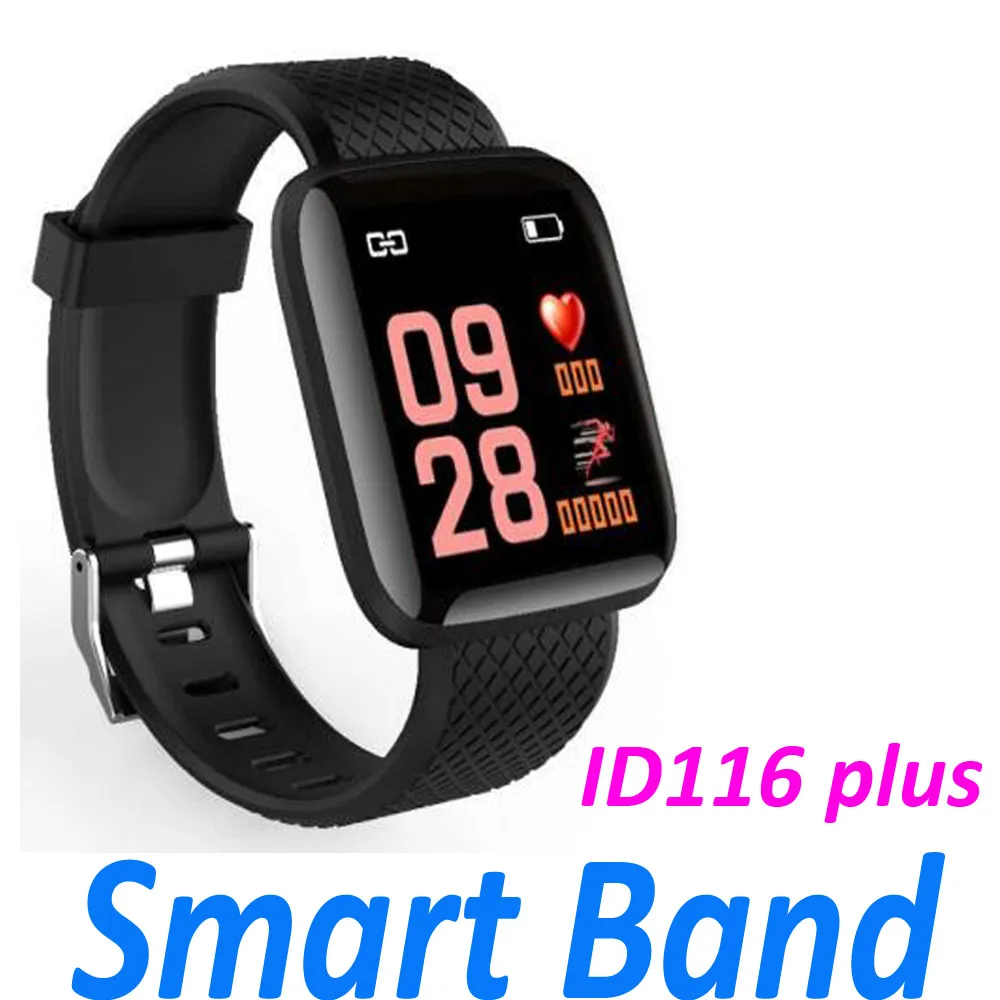 

ID116 PLUS Color Screen Smart Bracelet Sports Pedometer Watch Fitness Tracker Heart Rate Pedometer Smart Band PK ID115 Plus