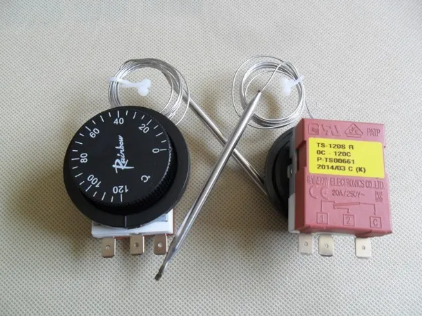 0 C-120 C Корея Радуга TS-120SR термостат 3 pin отпускной переключатель регулируемая