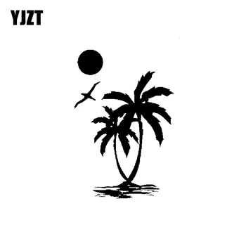 YJZT 9.8CM*14.6CM Interesting Sun Palm Tree Beach Original Delicate Nice Vinyl Decal Car Sticker Black/Silver C19-1553
YJZT 9.8CM*14.6CM Interesting Sun Palm Tree Beach Original Delicate Nice Vinyl Decal Car Sticker Black/Silver C19-1553