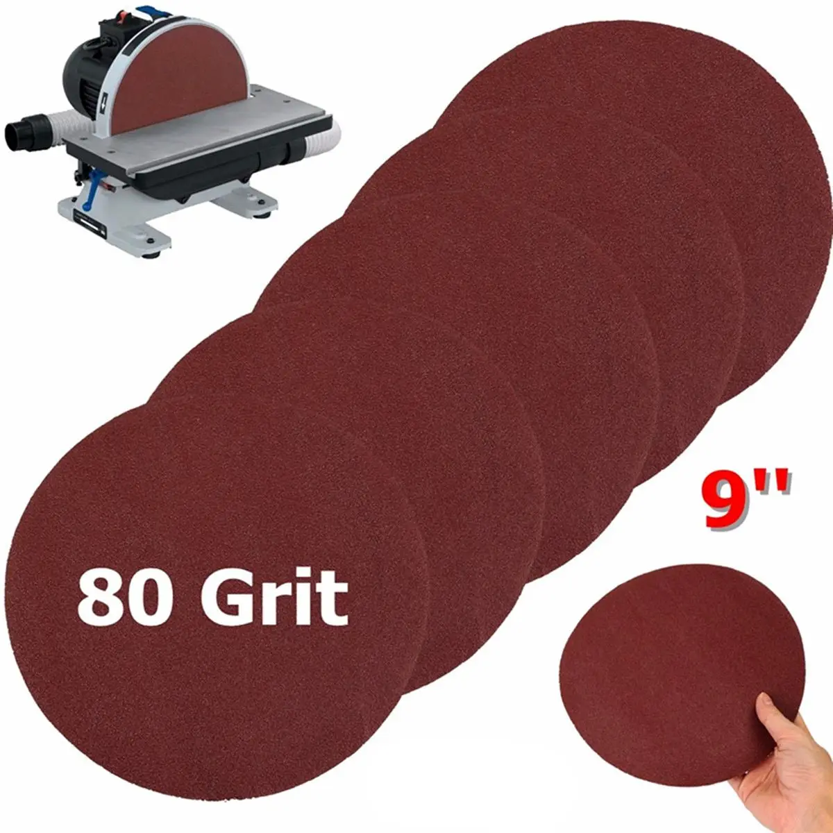 1PC 9 Inch 80Grit Meshes Round Sandpaper Disk Sand Sheets Self-adhesive Sand Paper Sander Grits Power Tools Flocking Industrial
1PC 9 Inch 80Grit Meshes Round Sandpaper Disk Sand Sheets Self-adhesive Sand Paper Sander Grits Power Tools Flocking Industrial