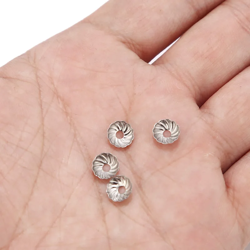 New 50pcs Silver Tone Staineless Steel Bead Caps Spacer Beads Flower Caps Findings Accessory
New 50pcs Silver Tone Staineless Steel Bead Caps Spacer Beads Flower Caps Findings Accessory