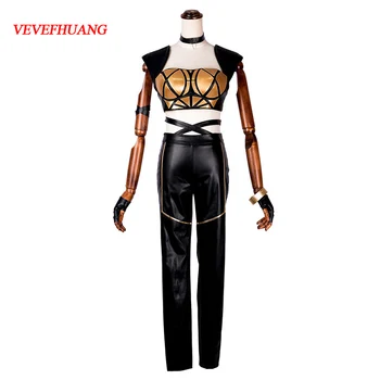 VEVEFHUANG Cosplay Costume LOL KDA Hot Game LOL KDA Cosplay Costume Punk series Kasha Top+Pants Sexy Full Sets
VEVEFHUANG Cosplay Costume LOL KDA Hot Game LOL KDA Cosplay Costume Punk series Kasha Top+Pants Sexy Full Sets