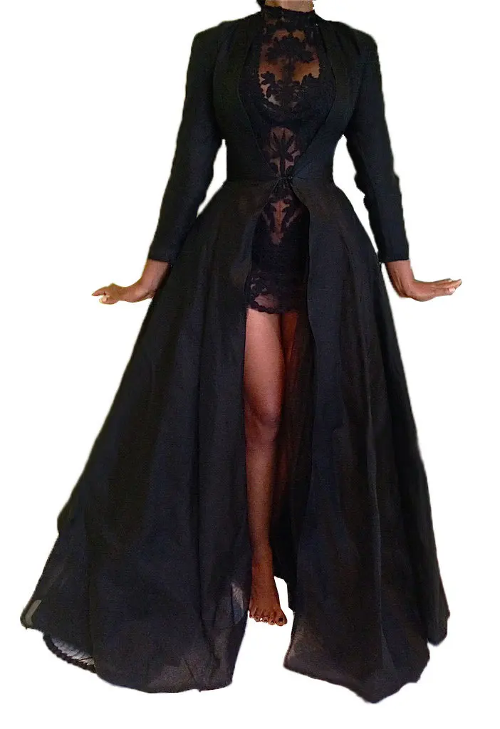 Full Sleeve 2 Piece Long Dress Black Lace Patchwork Sheer Slit Big Swing Chiffon Maxi Party Dresses Vestido Longo
Full Sleeve 2 Piece Long Dress Black Lace Patchwork Sheer Slit Big Swing Chiffon Maxi Party Dresses Vestido Longo