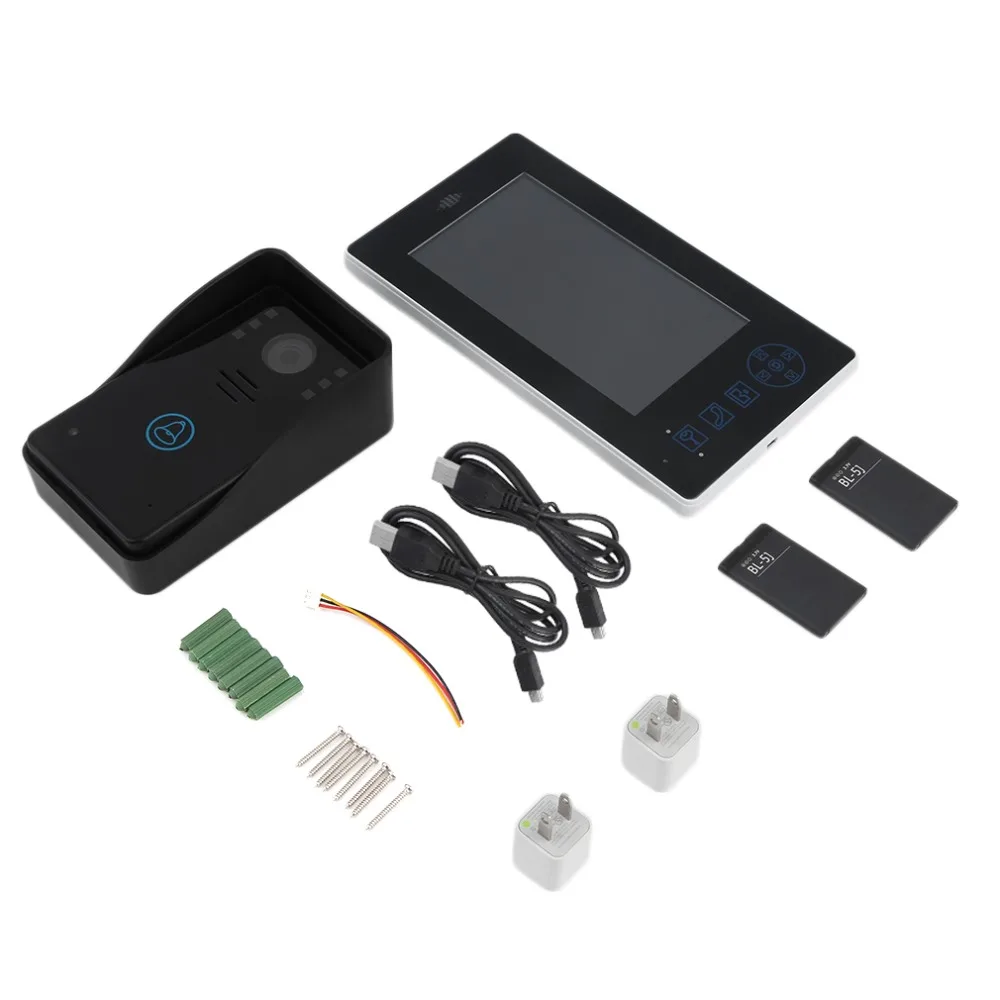 7 Inch Wireless Video DoorPhone Camera Intercom DoorBell night vision And Touch Key Cam Door Bell
7 Inch Wireless Video DoorPhone Camera Intercom DoorBell night vision And Touch Key Cam Door Bell