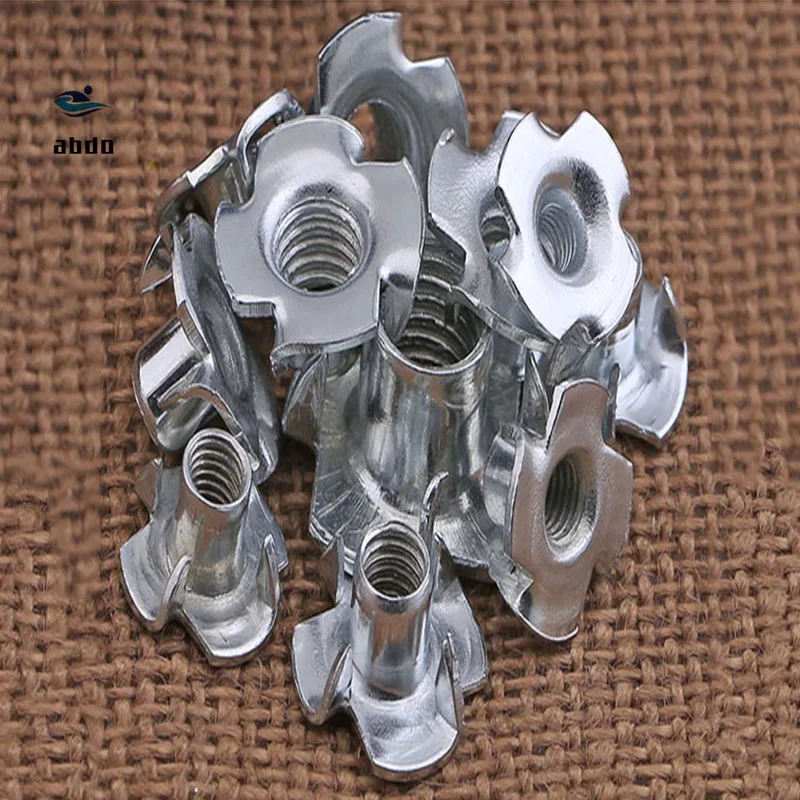 100PCS/lot M3- M10 Four Claw Nut /Four Claw Female Furniture Nut/Captive T Pronged Tee Blind Nuts
100PCS/lot M3- M10 Four Claw Nut /Four Claw Female Furniture Nut/Captive T Pronged Tee Blind Nuts