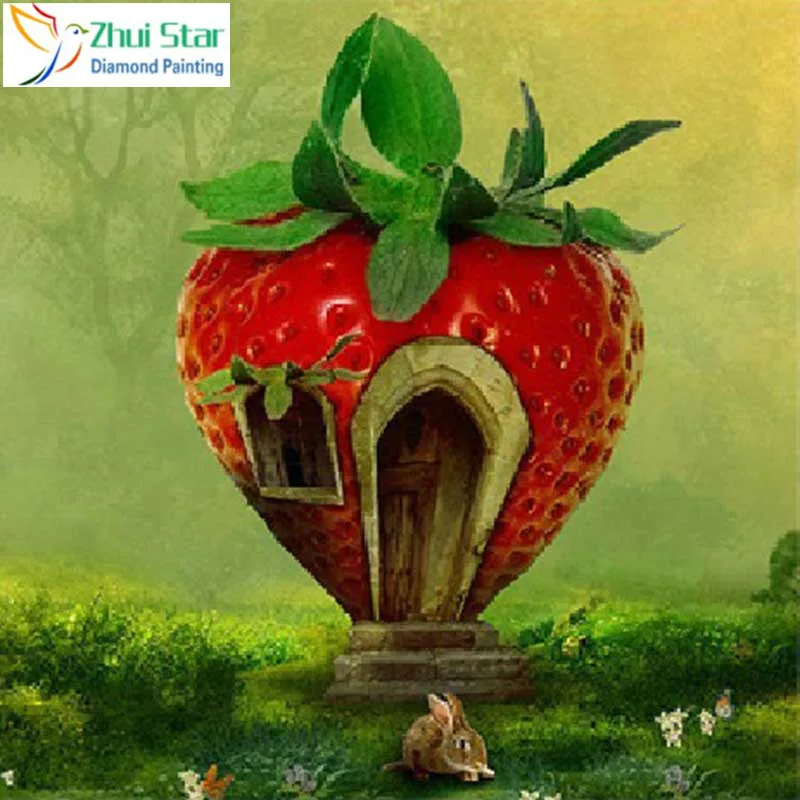 Zhui star 5d diy Diamond embroidery Strawberry Cottage diamond painting Cross Stitch full square drill Rhinestone mosaic home gx
Zhui star 5d diy Diamond embroidery Strawberry Cottage diamond painting Cross Stitch full square drill Rhinestone mosaic home gx