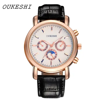 Men Watch Top Luxury Brand OUKESHI Fashion Clock Genuine Leather Strap Waterproof Blue Glass Quartz Wristwatch Relogio Masculino
Men Watch Top Luxury Brand OUKESHI Fashion Clock Genuine Leather Strap Waterproof Blue Glass Quartz Wristwatch Relogio Masculino