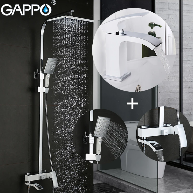 GAPPO Bathtub Faucets Shower Faucets Bathroom mixer shower bathtub rainfall shower set Basin Faucet set Sanitary Ware Suite
GAPPO Bathtub Faucets Shower Faucets Bathroom mixer shower bathtub rainfall shower set Basin Faucet set Sanitary Ware Suite