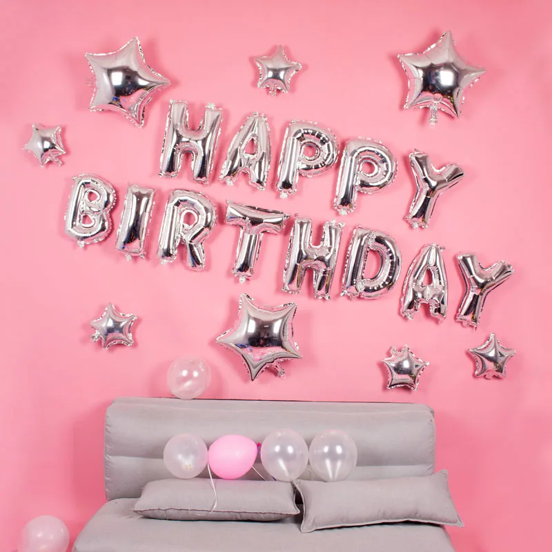 KAMMIZAD christmas Foil Happy Birthday Letter Balloons silver star air ballon for Party Decoration wedding party Event Supplies
KAMMIZAD christmas Foil Happy Birthday Letter Balloons silver star air ballon for Party Decoration wedding party Event Supplies