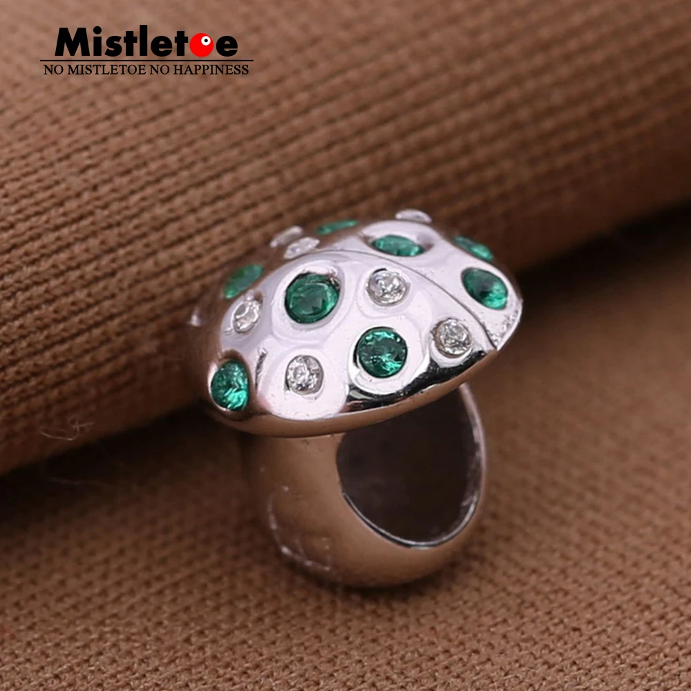 Authentic 925 Sterling Silver Cut Mushroom Green CZ Charm Bead Fit Bracelet Women Jewelry
Authentic 925 Sterling Silver Cut Mushroom Green CZ Charm Bead Fit Bracelet Women Jewelry