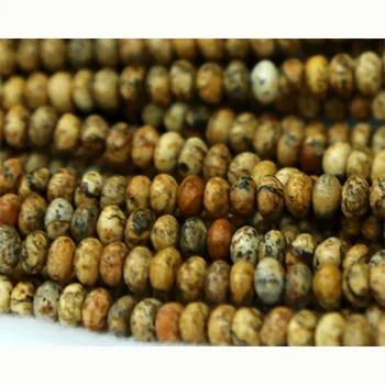Wholesale Natural Yellow Picture Jasper Rondelle Loose Stone Small Beads Fit Jewelry DIY Necklaces or Bracelets 15" 
Wholesale Natural Yellow Picture Jasper Rondelle Loose Stone Small Beads Fit Jewelry DIY Necklaces or Bracelets 15"