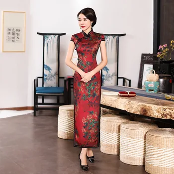 White S-XXXL Womens Long Cheongsam Vintage Chinese style Dress 2019 Fashion Rayon Qipao Slim Party Dresses Button Vestido
White S-XXXL Womens Long Cheongsam Vintage Chinese style Dress 2019 Fashion Rayon Qipao Slim Party Dresses Button Vestido