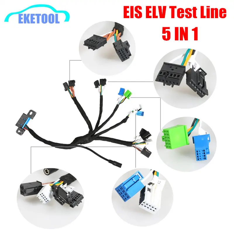 EIS ELV Test Cables 5In1 Maintenance Work For Benz VVDI MB BGA TOOL CGDI Prog MB EIS ELV Full Set With Dashboard Connector
EIS ELV Test Cables 5In1 Maintenance Work For Benz VVDI MB BGA TOOL CGDI Prog MB EIS ELV Full Set With Dashboard Connector