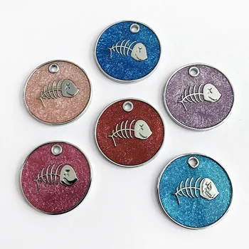 Dog Tags Engraved ID Name Cat Puppy Pet Dog Collar Tag Pendant Fish Bone Glitter Pet Accessories Random Color
Dog Tags Engraved ID Name Cat Puppy Pet Dog Collar Tag Pendant Fish Bone Glitter Pet Accessories Random Color