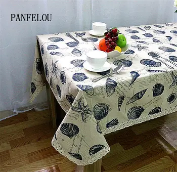 PANFELOU The blue Mediterranean pattern sea shells starfish kitchen table cloth tea table cloth cover towel cloth
PANFELOU The blue Mediterranean pattern sea shells starfish kitchen table cloth tea table cloth cover towel cloth