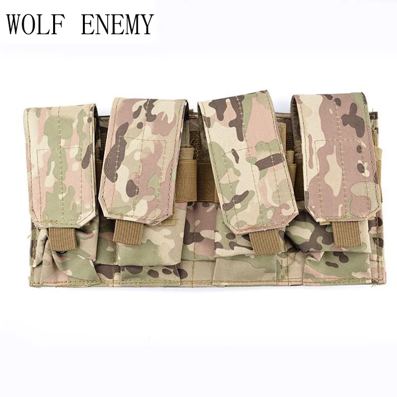 Tactical Molle Four Magazine Pouch Fask 5.56 .223 Mag Open Top Bag Pack Military Vest Accessory Bag for Paintball Airsoft
Tactical Molle Four Magazine Pouch Fask 5.56 .223 Mag Open Top Bag Pack Military Vest Accessory Bag for Paintball Airsoft