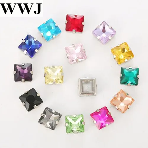 All Colors Sew on Rhinestone Square Shape Glass Stone In Hard Strong OPen Back Metal Claw Setting 8mm,10mm,12mm Sew-on Crystals
All Colors Sew on Rhinestone Square Shape Glass Stone In Hard Strong OPen Back Metal Claw Setting 8mm,10mm,12mm Sew-on Crystals