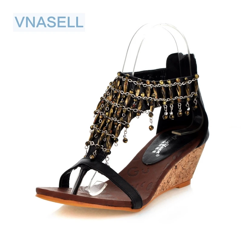 hot sale real high-heeled shoes small size 31 32 33 bohemia national trend beaded plus size women's wedges 40 - 43 sandals
hot sale real high-heeled shoes small size 31 32 33 bohemia national trend beaded plus size women's wedges 40 - 43 sandals