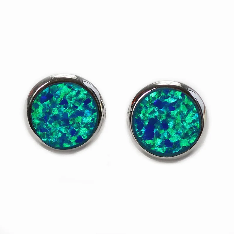 RH0005 Simple Round Stud Earrings Blue Opal Gem Silver Plated Earrings for Women Classic Fashion Jewelry for Wedding Gift ER076
RH0005 Simple Round Stud Earrings Blue Opal Gem Silver Plated Earrings for Women Classic Fashion Jewelry for Wedding Gift ER076