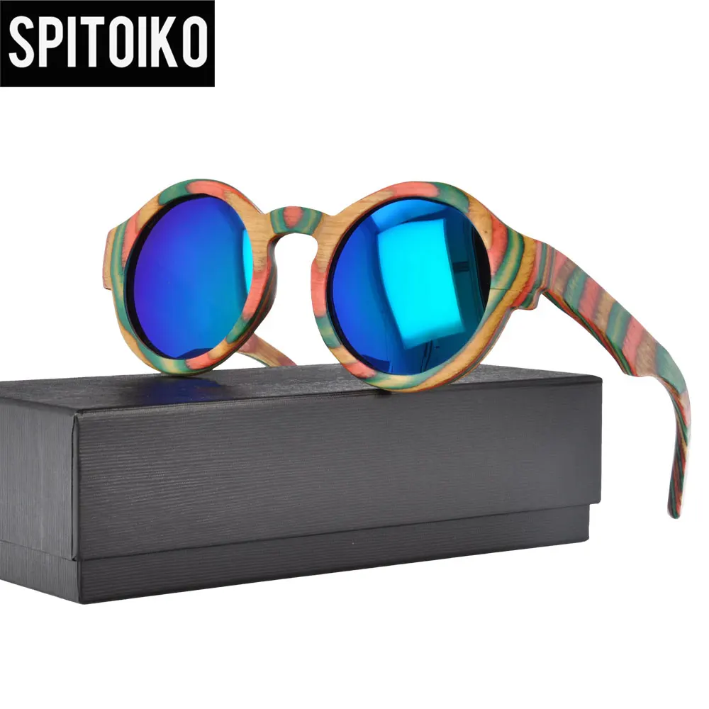 SPITOIKO Wooden Fashion Polarized Lens Sunglasses For Women Round Colorful Sun Glasses UV400 BV5032
SPITOIKO Wooden Fashion Polarized Lens Sunglasses For Women Round Colorful Sun Glasses UV400 BV5032