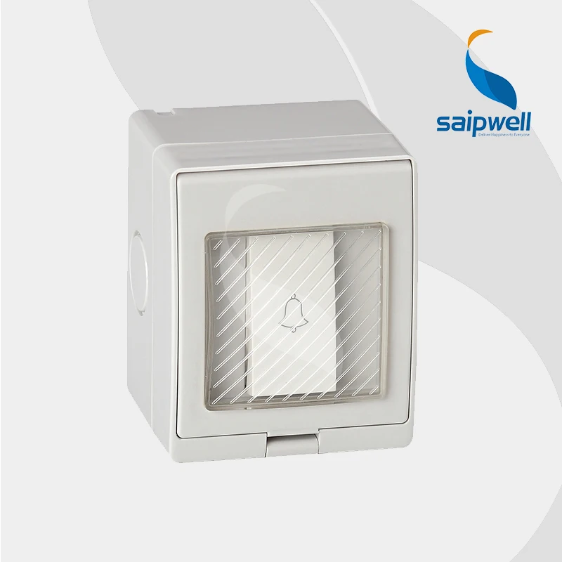 IP55 10A One-position Doorbell, Waterproof WallSwitch/Doorbell Push Button Switch With CE Approved, 85*70*63mm Size
IP55 10A One-position Doorbell, Waterproof WallSwitch/Doorbell Push Button Switch With CE Approved, 85*70*63mm Size